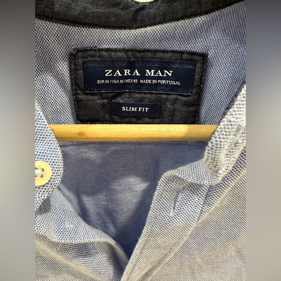 2 Zara Men’s Shirts (Size: Medium) - Picture 4 of 11